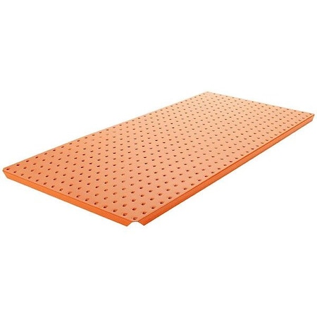 Alligatorboard Pegboard, 16in.Hx32in.W, Metal, Orange, PK2 ALGBRD16X32ORG