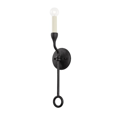 Troy Lighting Orson 1 Light Wall Sconce 4.75 In. Black Iron B9520-BI