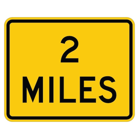 Sign Solutions Usa Traffic Sign, 30 in Width, Aluminum Sign, Horizontal Rectangle DUS10DFY3024W16-3P