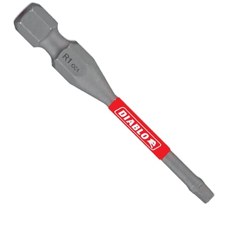 Diablo No, 1 Square Recess 2'' Power Impact Screwdriver Bit DSQ12P1