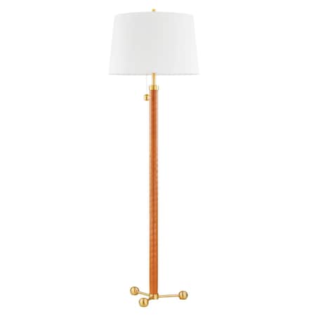 Hudson Valley Lighting Noho 2 Light Floor Lamp 21.75 In. Aged Brass L6170-AGB
