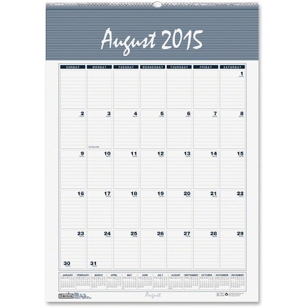 House Of Doolittle Bar Harbor Academic Wall Calendar, 12in x 17in, PK2 352