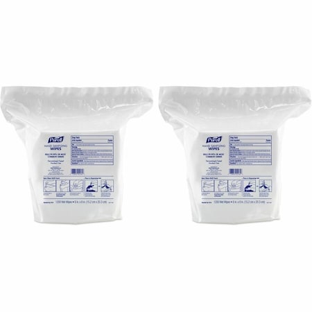 Purell Hand Sanitizer Wipes, Soft Pack, 1,200 Wipes per Container, Citrus, 2 PK 9118-02