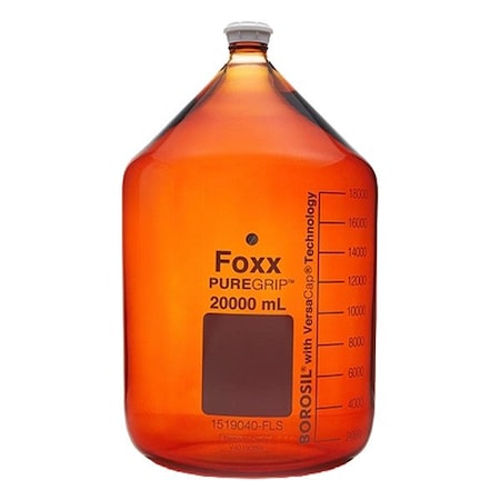 Zoro Select Media Bottle, Borosilicate Glass, 503 mm H 48V-D400-FLS