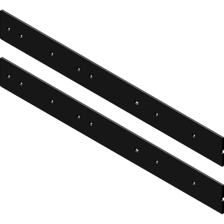 Kfi 106254 54 in Steel Wear Bar - 3/16 in Grade 50, DualSided, PowderCoated 2Piece 106254