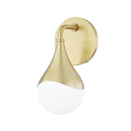 Mitzi Ariana 1 Light Bath And Vanity 7 In. Aged Brass H416301-AGB