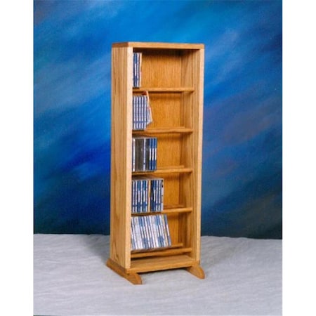 Maxpower Solid Oak Dowel Cabinet for CDs - Honey Oak MA3262415