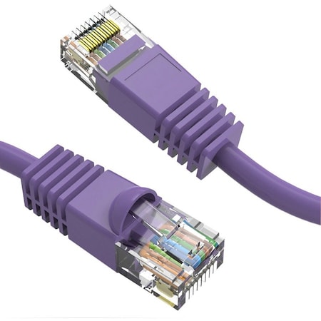 Axiom 50Ft Cat6 Cable W/Boot Purple C6MB-P50-AX