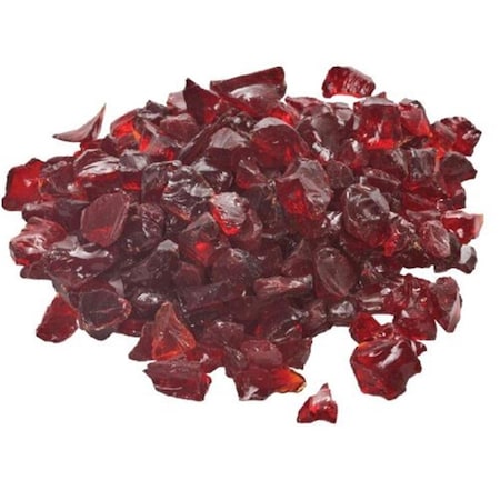 Dagan 0.5-0.75 in. Fire Glass, Red GLL-RED