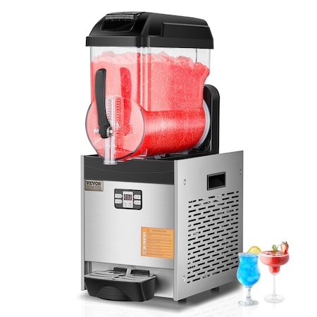 Vevor 12L Commercial Slushy Machine Margarita Smoothie Frozen Drink Slushie Maker XRJ12LX1