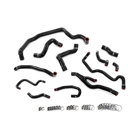 Hps Performance Reinforced Silicone Radiator, Heater, Water Pump, and Expansion Tank Coolant Hose Kit, Black,  57-2000-BLK