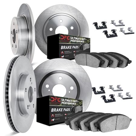 Dynamic Friction Co DFC Brake Rotor- Heavy Duty Brake Pad includes Hardware 6414-42035