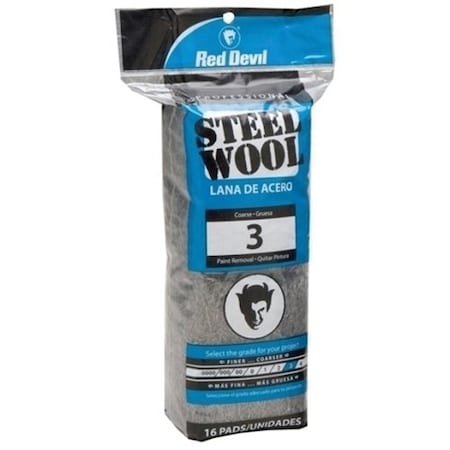 Red Devil 0316 Paint Varnish Removal Abrasive Wool, #3 Grade, Steel 316