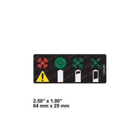 Genie REPLACEMENT DECAL BATTERY CHARGER 1265361