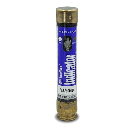 Littelfuse UL Class Fuse, RK5 Class, FLSR-ID Series, Time-Delay, 60A, 600 V AC, Indicating FLSR060ID