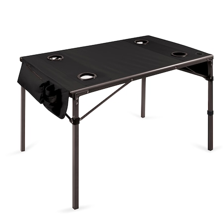 Picnic Time Family Of Brands Travel Table Portable Folding Table, Black 799-00-179-000-0