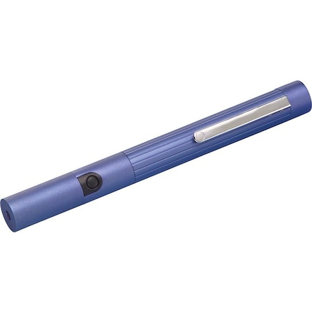 Acco Quartet Class 3 Laser Pointer w/ Pocket Clip, Metallic Blue, 500-yds MP1650Q