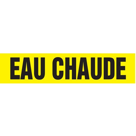 Accuform FRENCH PIPE MARKER EAU CHAUDE CRPK423STC