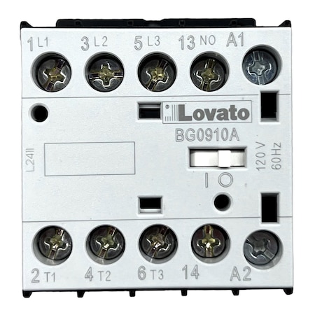 Lovato 3P Contactor. 120V 60Hz 11BG0910A12060