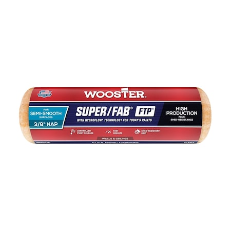 Wooster Super/Fab FTP 9'' x 3/8'' Knit Fabric Roller Cover RR923-9