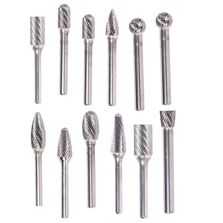 Drill America 11 Piece Miniature Carbide Bur Set (SA42, SA43, SC42, SD42, SE41, SF42, SG41, SG43, SH41, SM43 and SN42) DUL5SET