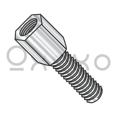 Oxoxo 4-40X7/16 3/16 Hex Jackscrew Male 300 Series Stainless Steel, 500PK 449038