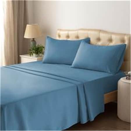Hotel Collections Hotel Collection Super Comfortable & Soft Microfiber Bed Sheet Set Navy - King - 4 Piece HC1001NAK