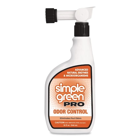 Simple Green Pro Odor Control, Herbal, 32 oz Hose-End Spray Bottle, 6PK 710000605032
