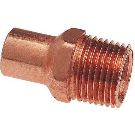 Nibco 1/2 in. Copper Pressure FTG x MIP Adapter Fitting I604212