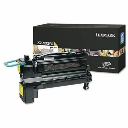Lexmark X792X2YG Extra High-Yield Toner, 20,000 Page-Yield, Yellow X792X2YG