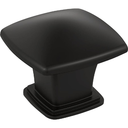 Amerock Garfield 1.1875'' L. Matte Black Knob BP37020MB