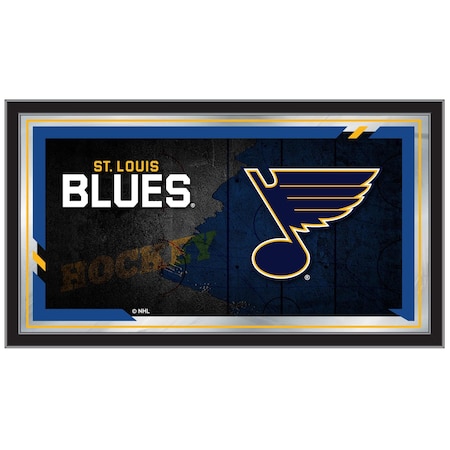 Holland Bar Stool Co St Louis Blues 15" x 26" Hockey Collector Mirror by Holland Bar Stool Company MColSTLBlu