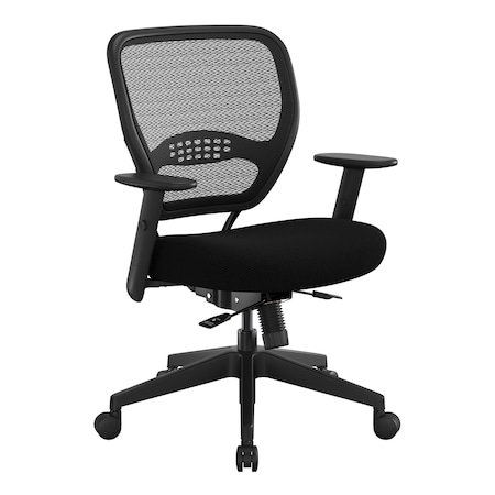 Space Seating 55 Series Air Grid and Mesh Office Chair, Black 5500SL-3M