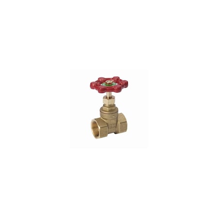 B&K ProLine Series Gate Valve, 3/4 in Connection, FPT, 200/125 psi Pressure, Brass Body 170-2-34