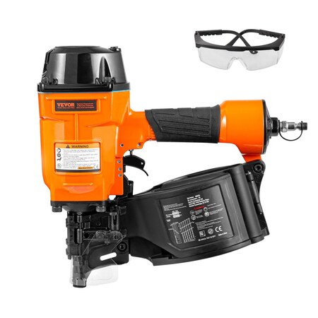 Vevor Coil Siding Nailer 1-3/4 to 2-3/4 inch 15 Degree Pneumatic Nail Gun MCN70