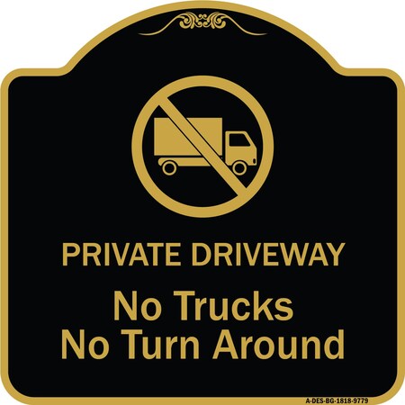 Signmission Black & Gold, 18 Inch x 18 Inch, Heavy Gauge Aluminum A-DES-BG-1818-9779