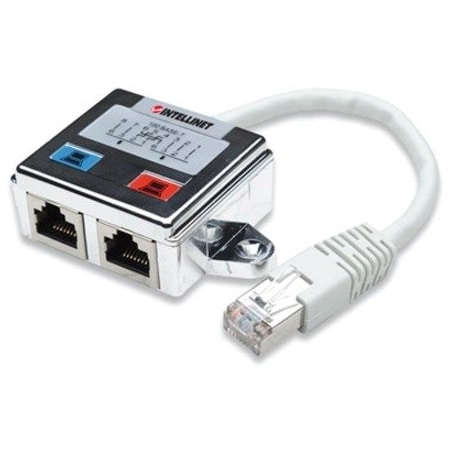 Intellinet Network Solutions 2-Port RJ45 Ethernet Splitter/Combiner, Female to Male, FTP 504195