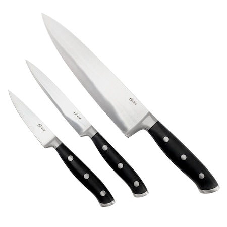 Oster Ginley 3 Piece Stainless Steel Cutlery Set in Black 144314.03