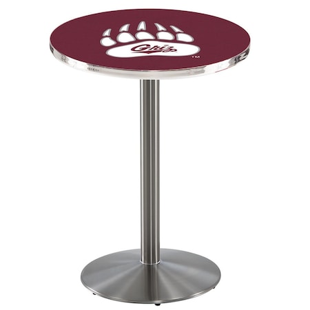 Holland Bar Stool Co 36" Stainless Steel Montana Pub Table, 36" dia. Top L214S3636MontUn