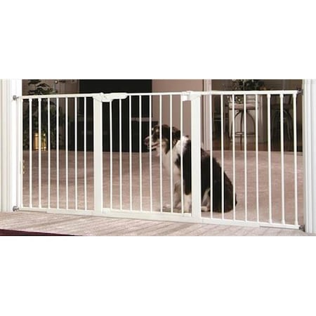 Petpath 24 in. Custom Fit Gate Extension, White PE341879