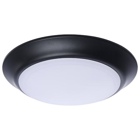 Nuvo 7 Inch LED Disk Light 27K/3K/35K/4K/5K CCT Selectable Black Finish 62/1804R1