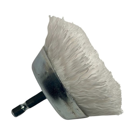 Dico Nonabrasive Cup Brush For Drills, White 7200082