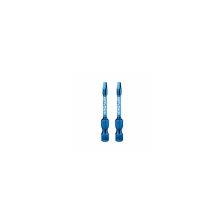 Sm Products SQ1 Square Impact Driver Bits, 2 In., 2-Pk. 19048