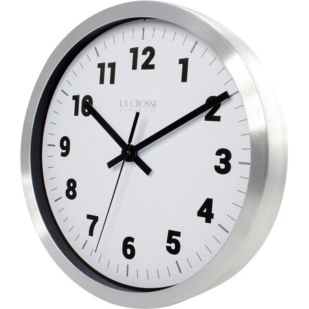 La Crosse Technology 10 SLV MTL Wall Clock 404-2626