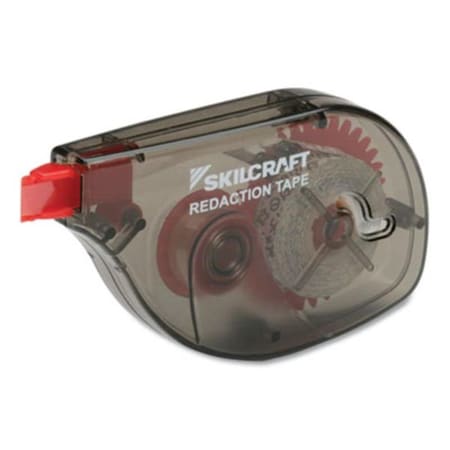 Made-To-Stick 0.5 x 314 in. Skilcraft Redaction Correction Tape - Non-Refillable  White & Clear MA3754459