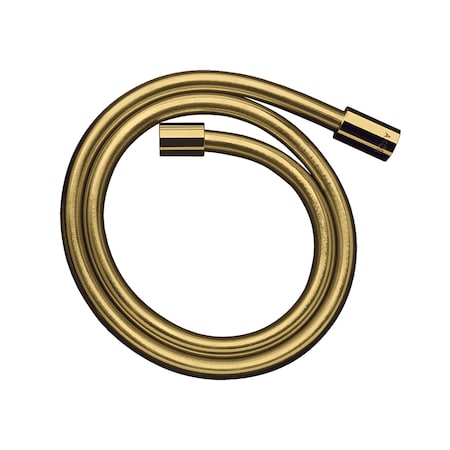Axor ShowerSolutions Techniflex Hose with Cylindrical Nut, 49" in Polished Gold Optic 28282990