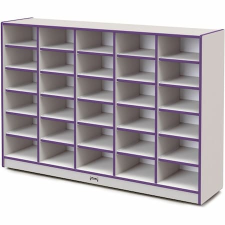 Jonti-Craft Rainbow Accents 30 Tub Mobile Storage, without Tubs, Purple 4030JCWW004