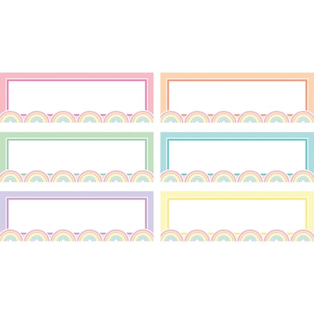 Teacher Created Resources Pastel Pop Rainbow Labels Magnetic Accents, 20PK 77057