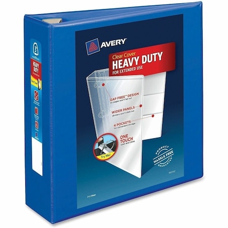 Avery reg HeavyDuty View Binders Locking One Touch EZD Rings, Pacbe AVE79811