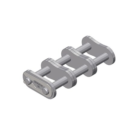 Senqcia Triple Strand Spg Clip Connecting Link, 50-3 chain, 5/8 P, 2.29 OAW, .2 Pin S-50-3CL